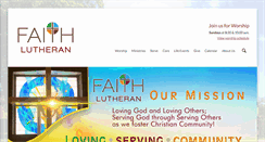 Desktop Screenshot of faithlutherancr.org